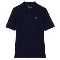 Polo Lacoste Pique Blu Navy Donna  Offerta + Economico