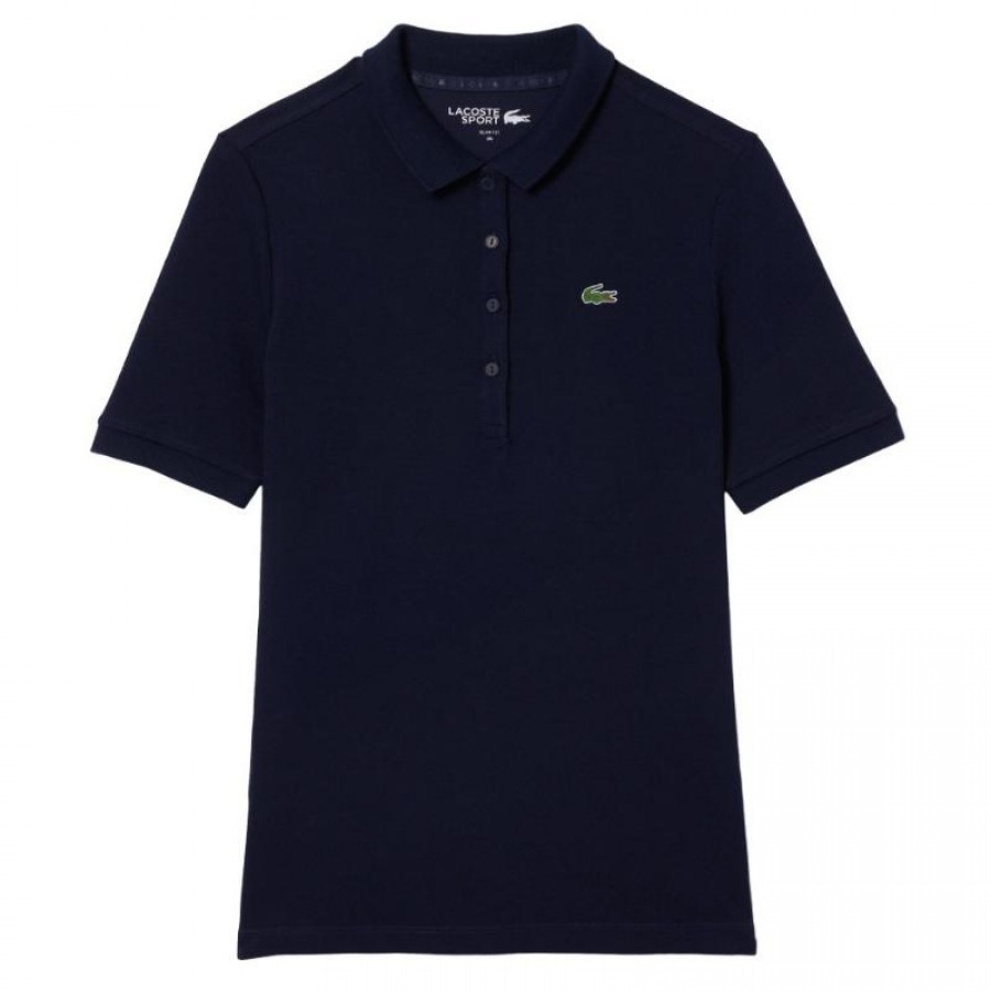 Polo Lacoste Pique Blu Navy Donna  Offerta + Economico