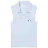 Polo Lacoste Tight Fit Azul Claro Mujer  Offerta + Economico