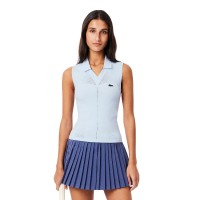 Polo Lacoste Tight Fit Azul Claro Mujer  Offerta + Economico