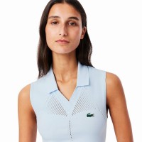 Polo Lacoste Tight Fit Azul Claro Mujer  Offerta + Economico