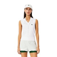 Polo Lacoste Tight Fit Blanco Mujer  Offerta + Economico