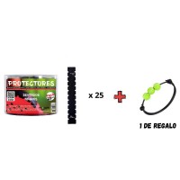 Pro Elite Protettore Nero Dentato 25 Unità