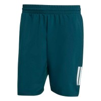 Pantaloncini Adidas Club 3 Strisce Verde Aurora