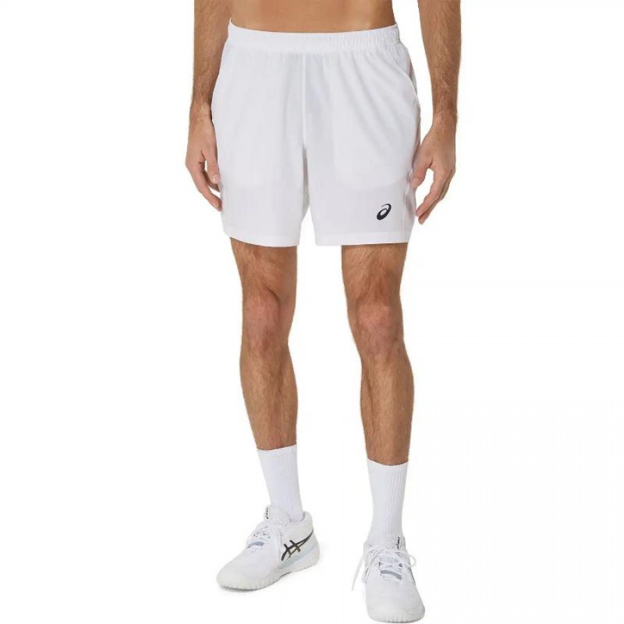 Pantaloncini Asics Court 7IN Blanco