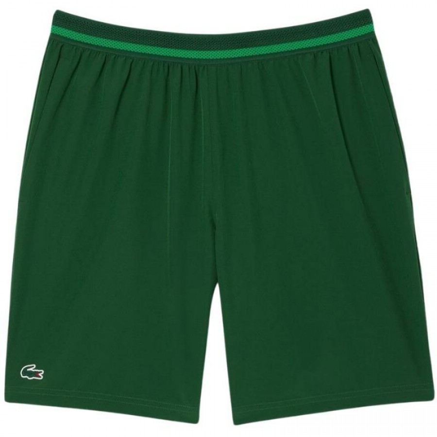Pantaloncini Lacoste Novak Djokovic Tenis Verde  Offerta + Economico