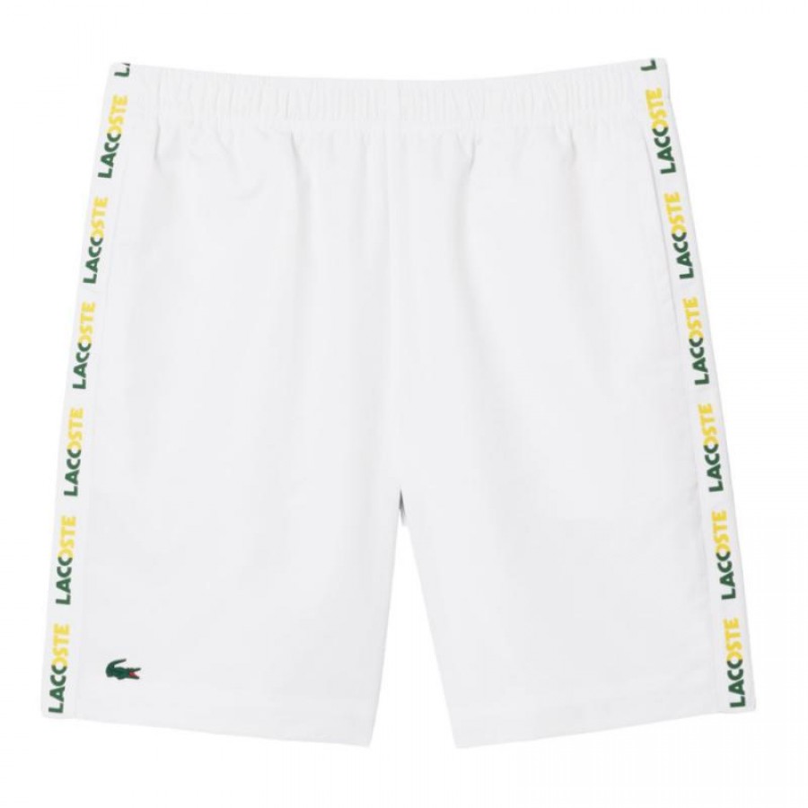 Tuta Sportiva Lacoste Corta Blanco Verde  Offerta + Economico