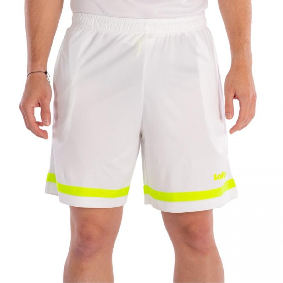 Softee Pantaloncini Tipex Blanco Amarillo Fluor Junior  Offerta + Economico