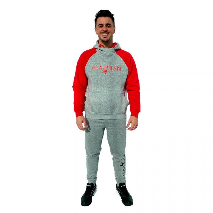 Alacran Elite Felpa Grigio Rosso