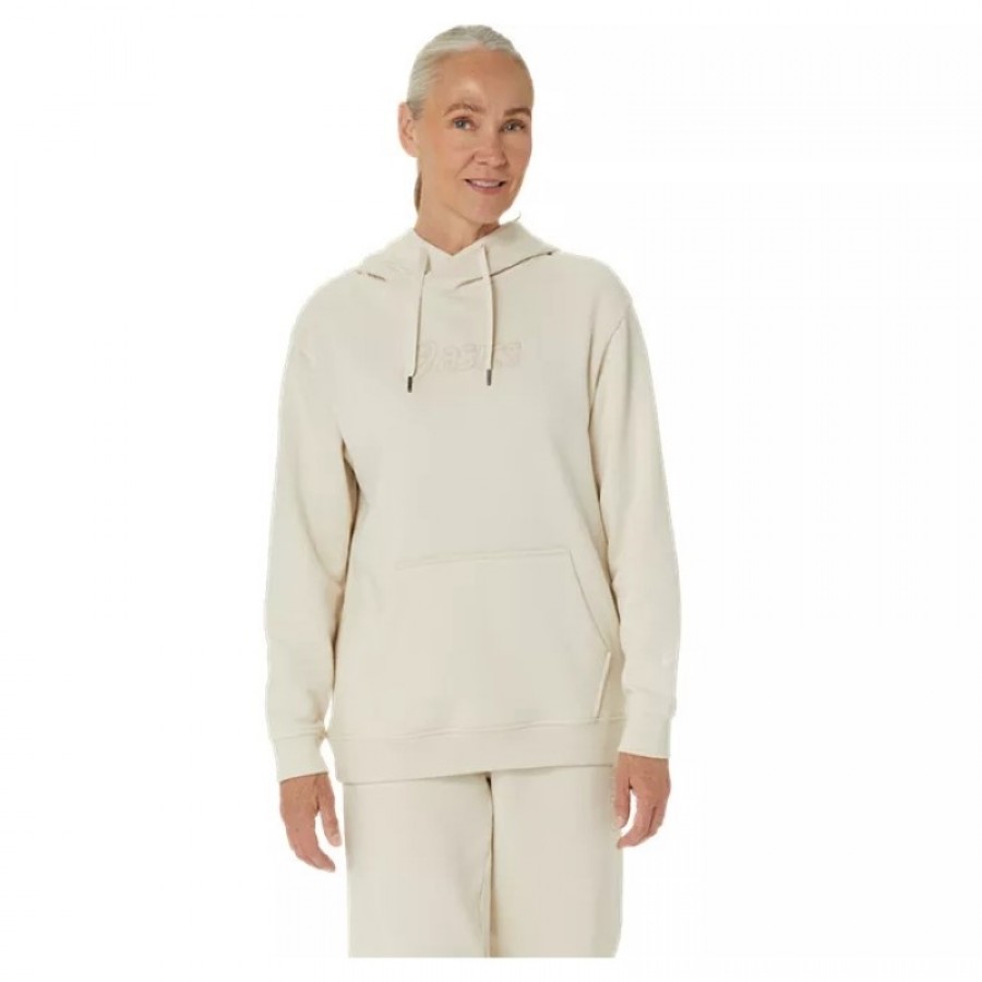 Asics Logo Beige Birch Felpa da donna  Offerta + Economico