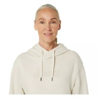 Asics Logo Beige Birch Felpa da donna  Offerta + Economico