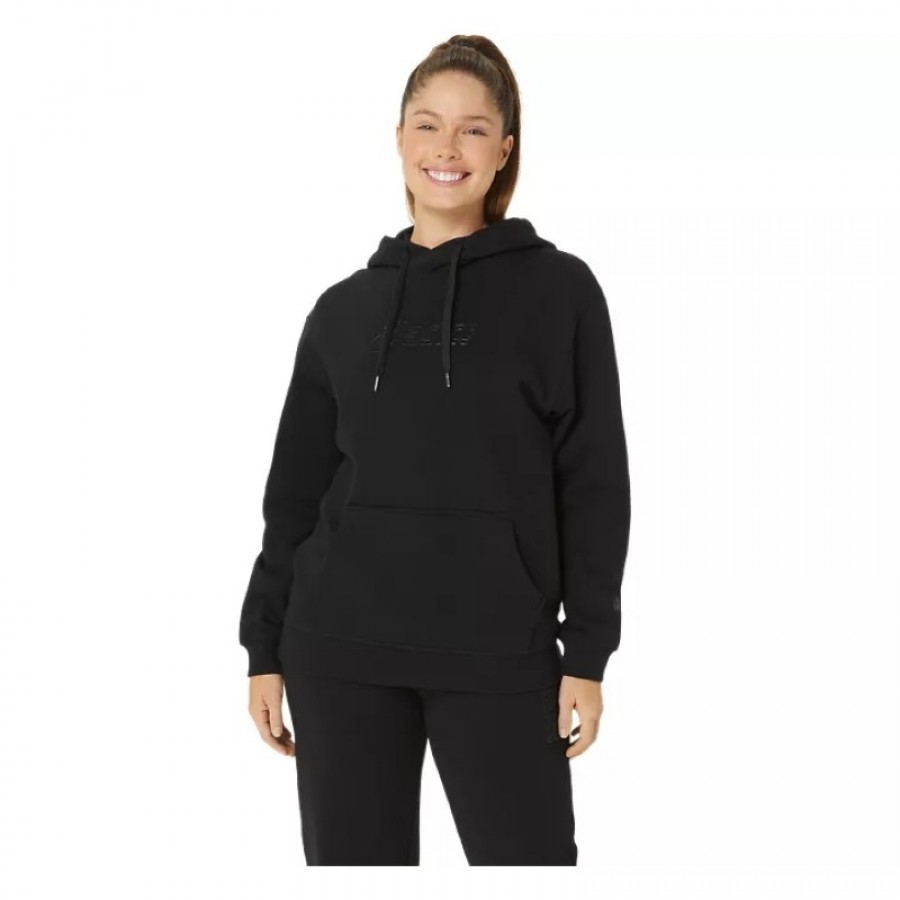 Asics Logo Nero Felpa Donna  Offerta + Economico