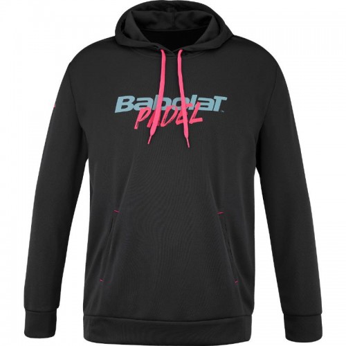 Babolat Padel Hood Felpa Nera Rosa