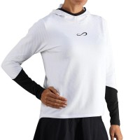 Endless Breath Line Felpa bianca nera