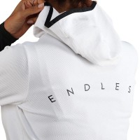 Endless Breath Line Felpa bianca nera