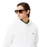Lacoste Felpa Cotone Bianco