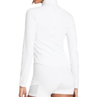 Sudadera Wilson Base Half Zip Blanco Mujer