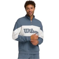 Wilson Parkside Felpa Mezza Zip Grigio Ottanio  Offerta + Economico