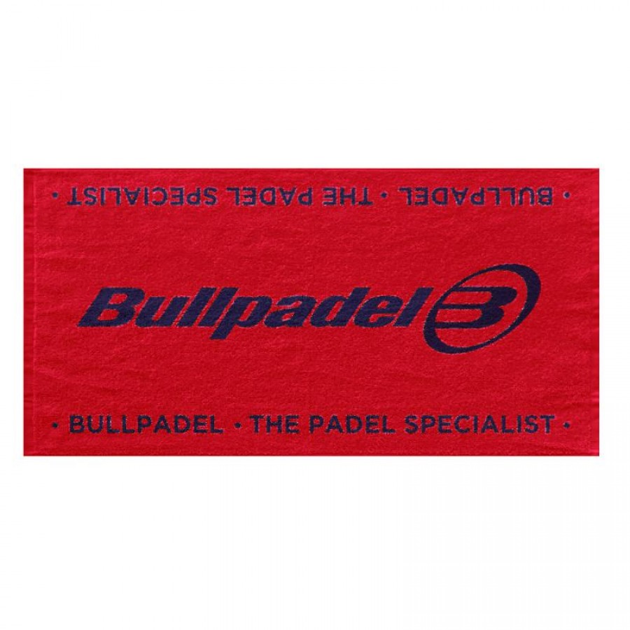 Bullpadel Towel 100x90 Rosso Nero