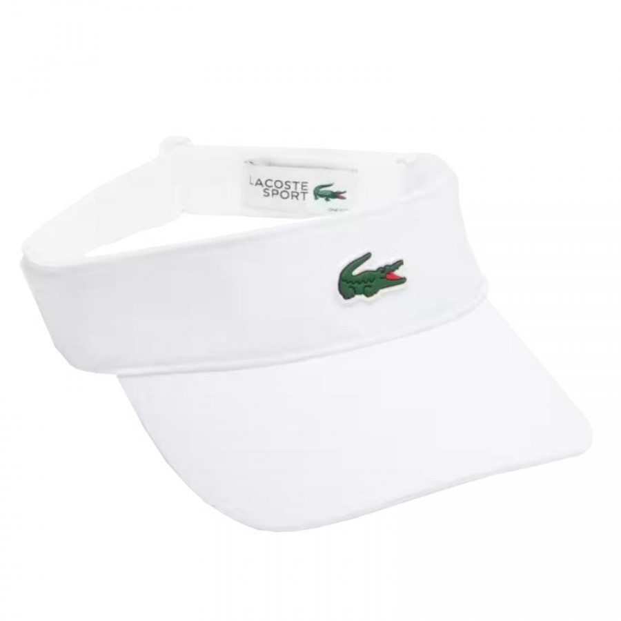 Visera Lacoste Sport Blanco Brillante