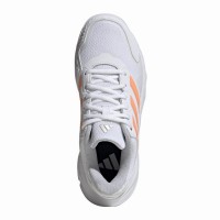 Adidas CourtJam Control 3 Scarpe da donna bianche arancioni