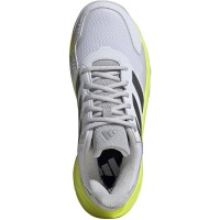 Adidas CourtJam Control 3 Bianco Argento Lucido Limone Sneakers Donna  Offerta + Economico