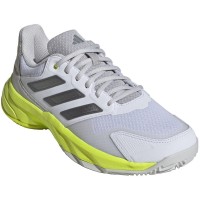 Adidas CourtJam Control 3 Bianco Argento Lucido Limone Sneakers Donna  Offerta + Economico