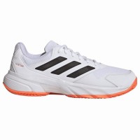 Adidas CourtJam Control 3 Scarpe Clay Bianco Arancione Nero
