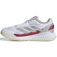 Adidas Courtquick Padel Bianco Argento Rosa Sneakers Donna