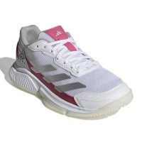 Adidas Courtquick Padel Bianco Argento Rosa Sneakers Donna