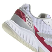 Adidas Courtquick Padel Bianco Argento Rosa Sneakers Donna