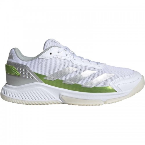 Adidas Courtquick Padel Bianco Argento Verde Sneakers Donna