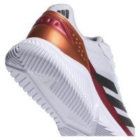 Sneakers Adidas Courtquick Padel in rame bianco rosso