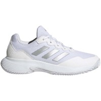 Adidas GameCourt 2 Sneakers donna in metallo argento bianco  Offerta + Economico