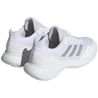 Adidas GameCourt 2 Sneakers donna in metallo argento bianco  Offerta + Economico