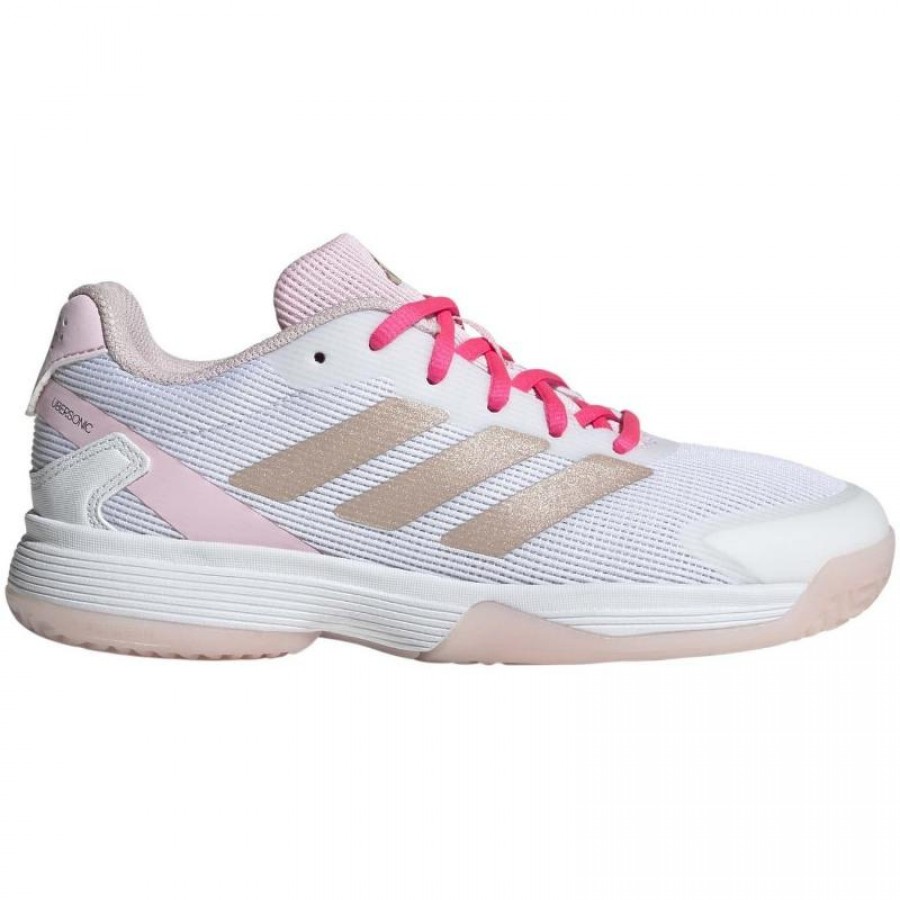 Adidas Ubersonic Bianco Argento Rosa Junior Sneakers  Offerta + Economico