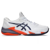 Sneakers Asics Court FF 3 Clay Bianco Grigio Arancio  Offerta + Economico