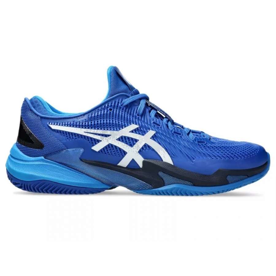 Sneakers Asics Court FF 3 Novak Blu Argilla Nero Argento  Offerta + Economico
