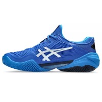 Sneakers Asics Court FF 3 Novak Blu Argilla Nero Argento  Offerta + Economico