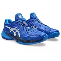 Sneakers Asics Court FF 3 Novak Blu Argilla Nero Argento  Offerta + Economico