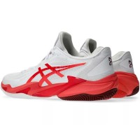 Scarpe da ginnastica Asics Court FF 3 Novak Clay Bianco Rosso  Offerta + Economico