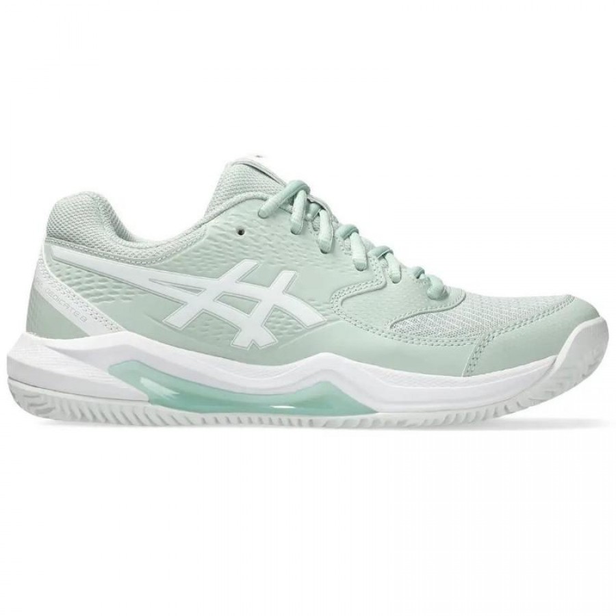 Asics Gel Dedicate 8 Clay Lichen Verde Bianco Sneakers Donna