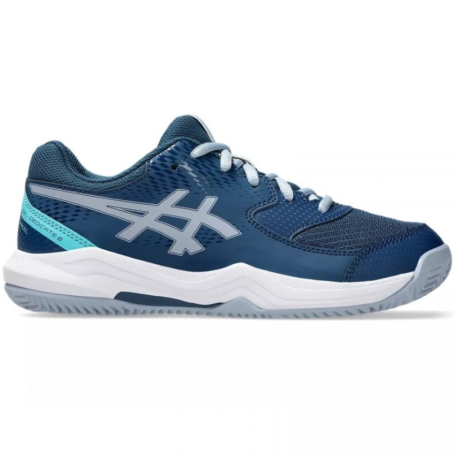 Scarpe da ginnastica Asics Gel Dedicate 8 Padel GS Blu Mako Grigio Junior  Offerta + Economico