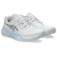Sneakers Asics Gel Resolution X Clay Bianco Argento Donna  Offerta + Economico