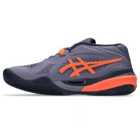 Sneakers Asics Gel Resolution X Clay Grigio Viola Arancione  Offerta + Economico
