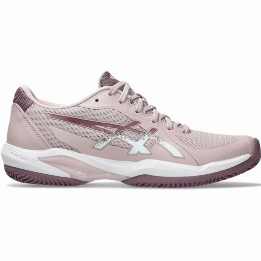 Asics Solution Swift FF 2 Scarpe da ginnastica da donna rosa bianco terra battuta  Offerta + Economico