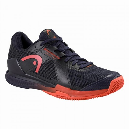 Head Sprint Pro 4.0 Clay Blu Scuro Rosso Sneakers
