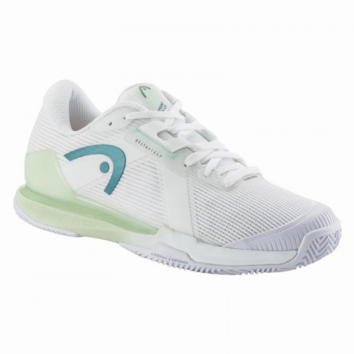 Head Sprint Pro 4.0 Clay Bianco Verde Chiaro Sneakers Donna