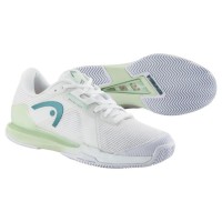Head Sprint Pro 4.0 Clay Bianco Verde Chiaro Sneakers Donna  Offerta + Economico