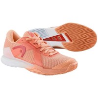 Head Sprint Pro 4.0 Clay Coral White Sneakers Donna  Offerta + Economico